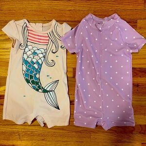 Toddler rash-guard bathing suits